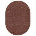 thumbnail image 1 of Home Queen Color World Collection Pet Friendly Indoor Outdoor Area Rug Rust - 2' x 12' Oval, 1 of 5