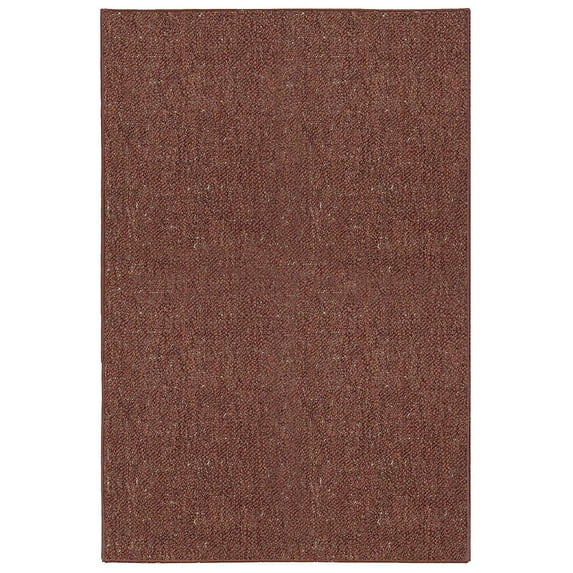 Home Queen Color World Collection Pet Friendly Indoor Outdoor Area Rug Rust - 4' x 6'