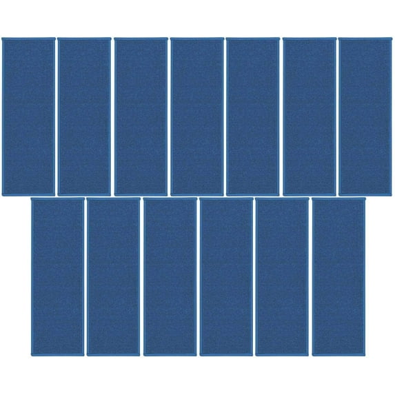 Home Queen Color World Collection Way Kids Favourite Area Rugs Royal - 9" x 27" Stair Treads (Set Of 13)