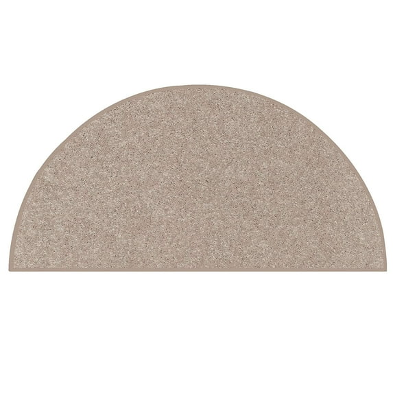 Home Queen Color World Collection Way Pet Friendly Area Rugs Beige - 24" x 48" Half Round