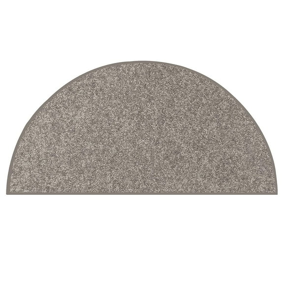 Home Queen Color World Collection Way Pet Friendly Area Rugs Grey - 22" x 44" Half Round