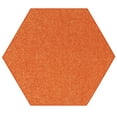 thumbnail image 1 of Home Queen Color World Collection Way Pet Friendly Area Rugs Orange - 2' Hexagon, 1 of 3