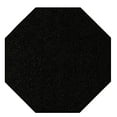 thumbnail image 1 of Home Queen Color World Collection Way Solid Color Area Rugs Black - 4' Octagon, 1 of 3