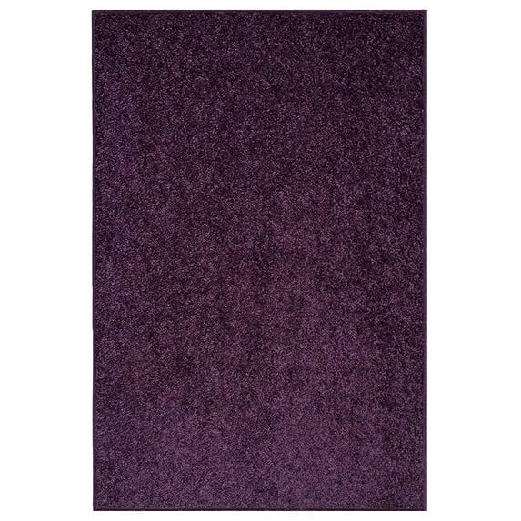 Home Queen Color World Collection Way Solid Color Area Rugs Purple - 2' x 4'