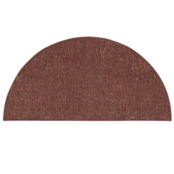 Home Queen Indoor Outdoor Commercial HalfRuond Shape Area Rug Rust - 66" x 132" Half Round