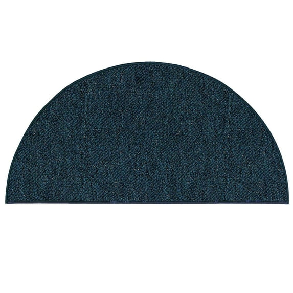 Home Queen Indoor Outdoor Commercial HalfRuond Shape Area Rug Teal - 42" x 84" Half Round