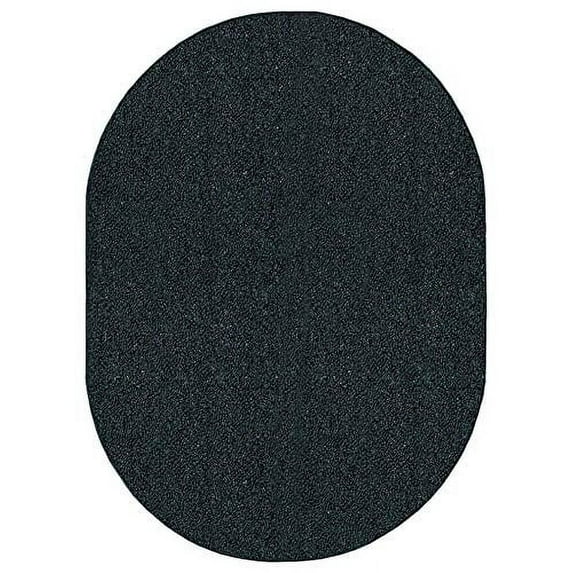 Home Queen Indoor Outdoor Commercial Oval Shape Area Rug Dark Green - 4' x 6' Oval