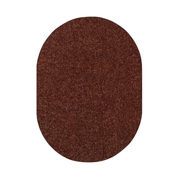 Home Queen Kids Favourite Area Rugs Chocolate - 8' x 10' Oval
