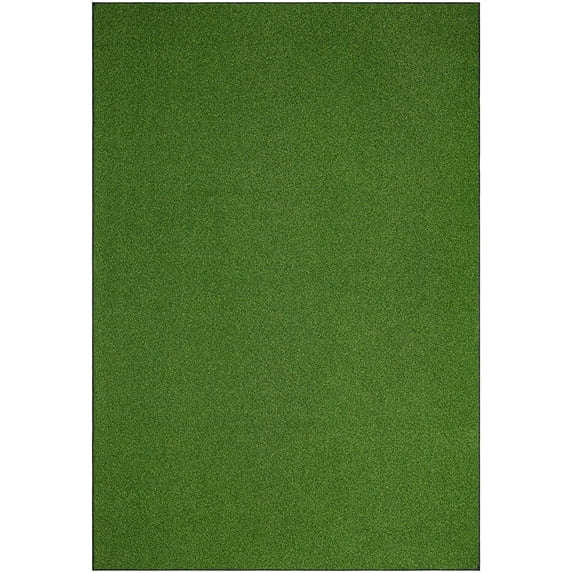 Home Queen Outdoor Green Gras Artificial Turf Area Rugs with Heavy Duty Non Slip Backing Good Artificial Turf - 5' x 22'