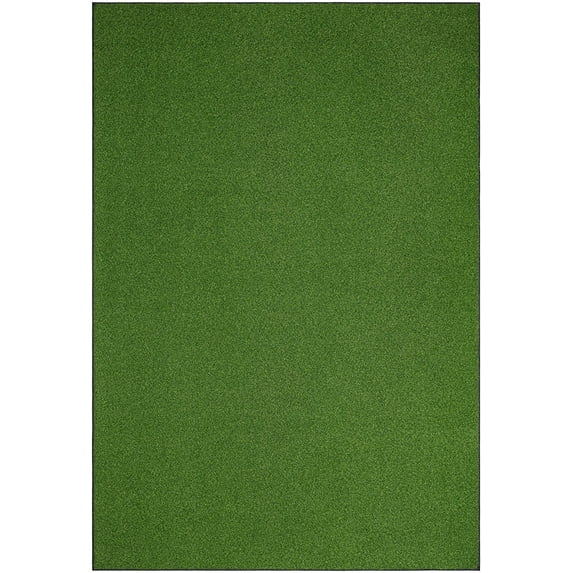 Home Queen Outdoor Green Gras Artificial Turf Area Rugs with Heavy Duty Non Slip Backing Good Artificial Turf - 5' x 29'