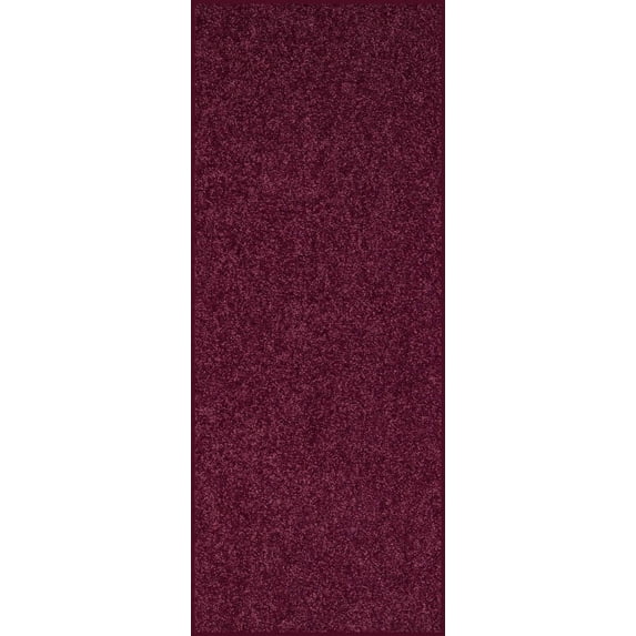Home Queen Solid Beige Color Custom Size Runner Area Rugs Cranberry - 3' x 6'