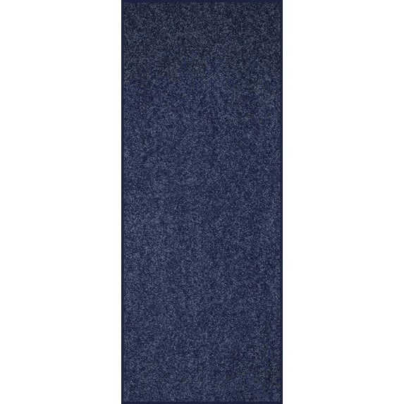 Home Queen Solid Beige Color Custom Size Runner Area Rugs Petrol Blue - 2'6" x 6'