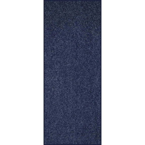 Home Queen Solid Beige Color Custom Size Runner Area Rugs Petrol Blue - 3' x 8'