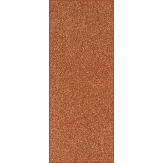 Home Queen Solid Beige Color Custom Size Runner Area Rugs Rust - 2'6" x 6'