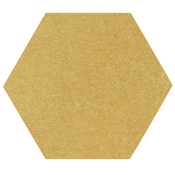 Home Queen Solid Color Hexagon Shape Area Rugs Yellow - 6' Hexagon