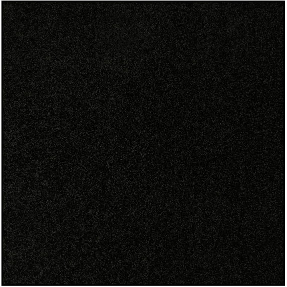 Home Queen Solid Color Indoor Area Rugs Black - 7' Square