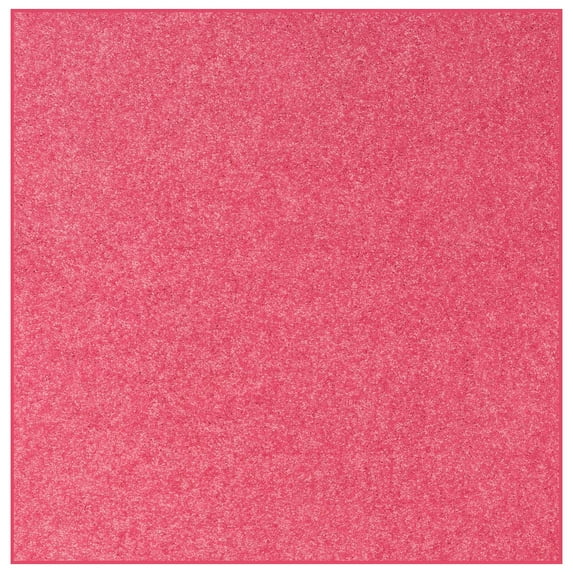 Home Queen Solid Color Indoor Area Rugs Pink - 5' Square
