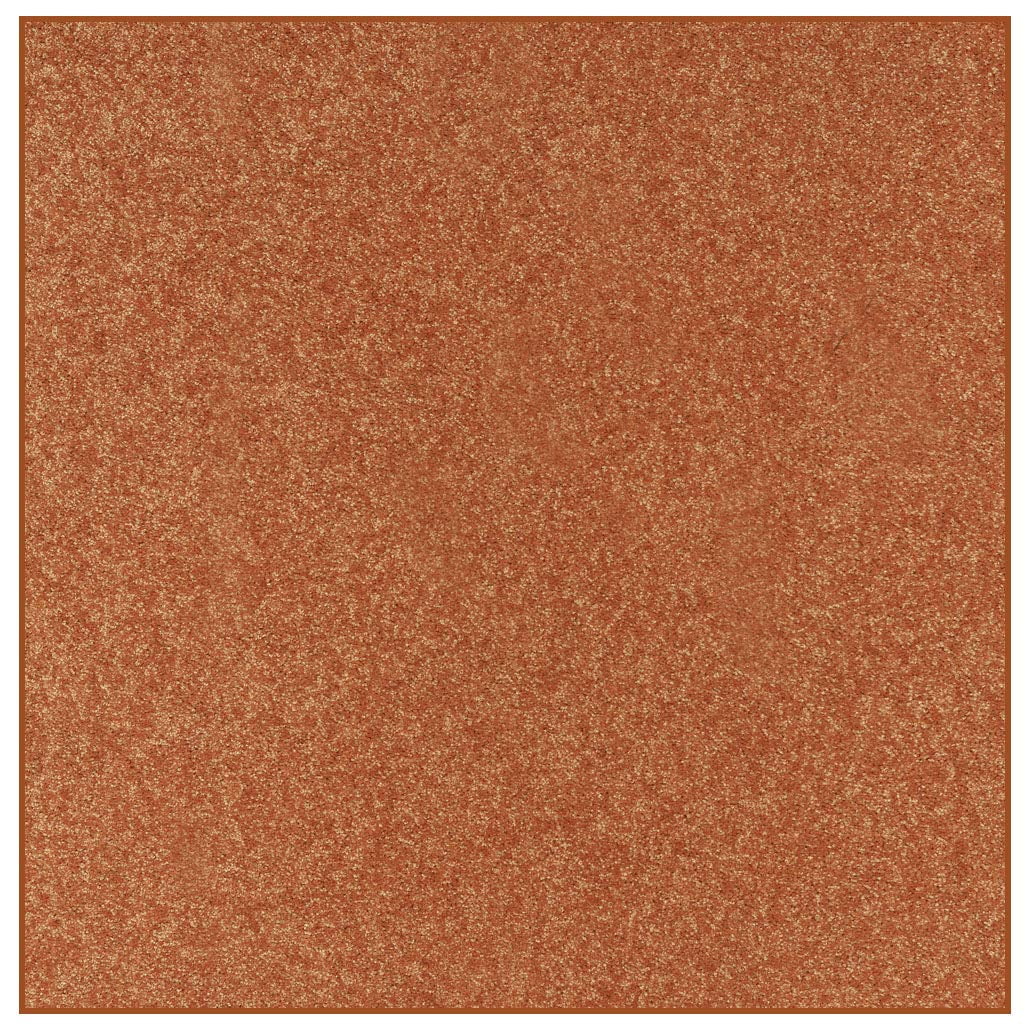 Home Queen Solid Color Indoor Area Rugs Rust - 7' Square - Walmart.com
