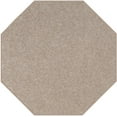 thumbnail image 1 of Home Queen Solid Color Octagon Shape Area Rugs Beige - 6' Octagon, 1 of 3