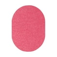 thumbnail image 1 of Home Queen Solid Color Oval Shape Area Rugs Pink - 8' x 10' Oval, 1 of 3