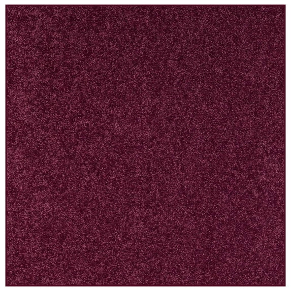 Home Queen Starwars Collection Solid Color Area Rugs Cranberry - 24" x 24" Square (Set Of 6)
