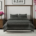 Home Quilt Set 3 Pieces Black Quilt Set Soft Microfiber Bedspreads King