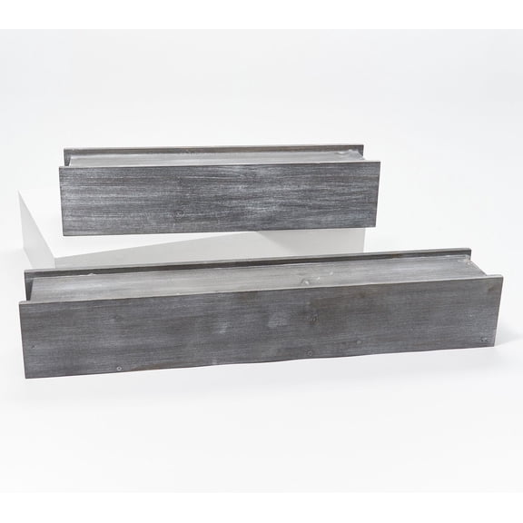 Home Reflections Set of (2) 18" & 24" Picture Ledges