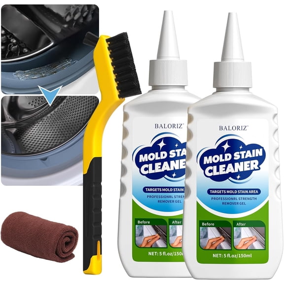 Home Remover Gel, 2 Pcak Household Washing Machine Cleaner for Front Loader Washing Machine Seal, Refrigerator Strips, Cleaner For Tiles Grout Bathroom Cleaning Home Kitchen Sink Cleaning