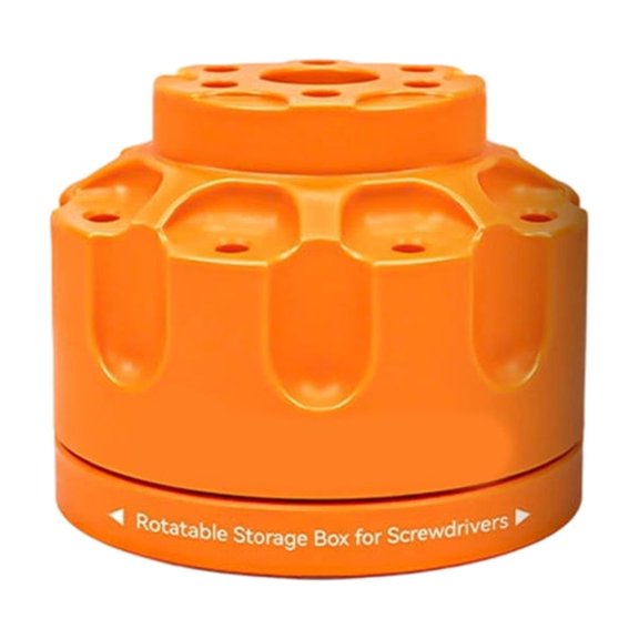 Home Repair Screwdriver Rack Bit Holder for Desktop Storage, Space Saving Placement 14 Hole Rotatable