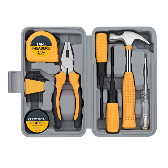 Home Repair Toolkit Hexagonal Key Screwdriver Pliers Heavy Duty Ergonomic Portable Storage Bag For Household Maintenance