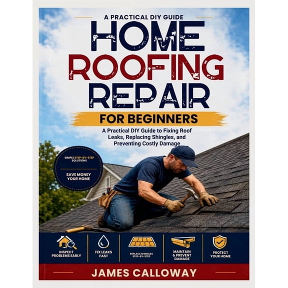 Home Roofing Repair for Beginners: A Practical DIY Guide to Fixing Roof Leaks, Replacing Shingles, and Preventing Costly, (Paperback)