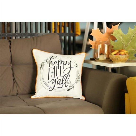 Home Roots 18 in. Thanksgiving Quote Throw Pillow Cover, Multicolor - Set of 2