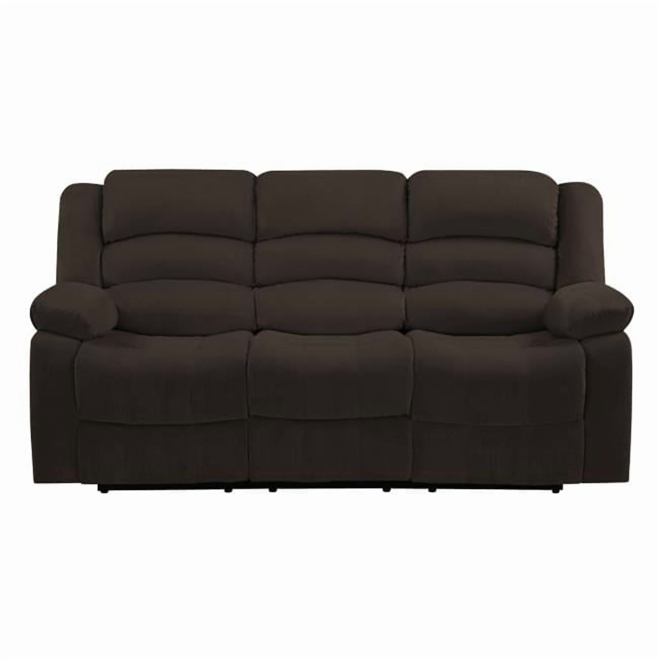 Home Roots 329367 Contemporary Fabric Sofa, Brown - 40 in.