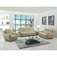 thumbnail image 1 of Home Roots 329506 Elegant Leather Sofa Set, Beige - 108 in., 1 of 2
