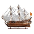 thumbnail image 1 of Sailboat Model with Chrome and Brass Fittings, 1 of 2