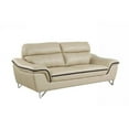 thumbnail image 1 of Home Roots Charming Leather Sofa, Beige - 36 in., 1 of 2