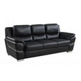 thumbnail image 1 of Home Roots 329475 Chic Leather Sofa, Black - 37 in., 1 of 2