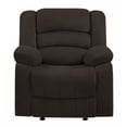 thumbnail image 1 of Home Roots 329369 Contemporary Fabric Chair, Brown - 40 in., 1 of 2