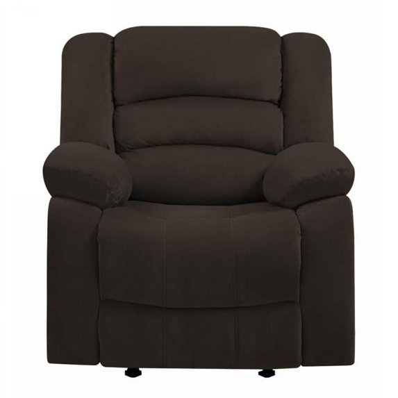 Home Roots 329369 Contemporary Fabric Chair, Brown - 40 in.