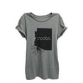 thumbnail image 1 of Home Roots State Arizona Womens Relaxed T-Shirt Tee Heather Grey - 2XL, 1 of 3