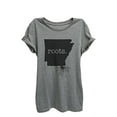 thumbnail image 1 of Home Roots State Arkansas Womens Relaxed T-Shirt Tee Heather Grey - XL, 1 of 3