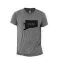 thumbnail image 1 of Home Roots State Connecticut CT Men's Modern Fit Fun Casual T-Shirt Printed Graphic Tee Heather Grey Small, 1 of 3