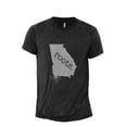 thumbnail image 1 of Home Roots State Georgia GA Men's Modern Fit Fun Casual T-Shirt Printed Graphic Tee Charcoal Grey 2X-Large, 1 of 3