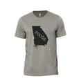 thumbnail image 1 of Home Roots State Georgia GA Men's Modern Fit Fun Casual T-Shirt Printed Graphic Tee Military Grey X-Large, 1 of 3