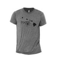 thumbnail image 1 of Home Roots State Hawaii HI Men's Modern Fit Fun Casual T-Shirt Printed Graphic Tee Heather Grey Large, 1 of 3