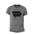 thumbnail image 1 of Home Roots State Iowa IA Men's Modern Fit Fun Casual T-Shirt Printed Graphic Tee Heather Grey 2X-Large, 1 of 3