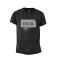 thumbnail image 1 of Home Roots State Kansas KS Men's Modern Fit Fun Casual T-Shirt Printed Graphic Tee Charcoal Grey X-Large, 1 of 3