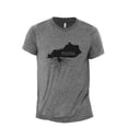 thumbnail image 1 of Home Roots State Kentucky KY Men's Modern Fit Fun Casual T-Shirt Printed Graphic Tee Heather Grey 2X-Large, 1 of 3