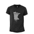 thumbnail image 1 of Home Roots State Minnesota MN Men's Modern Fit Fun Casual T-Shirt Printed Graphic Tee Charcoal Grey X-Large, 1 of 3