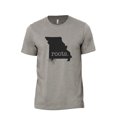 thumbnail image 1 of Home Roots State Missouri MO Men's Modern Fit Fun Casual T-Shirt Printed Graphic Tee Military Grey 3X-Large, 1 of 3
